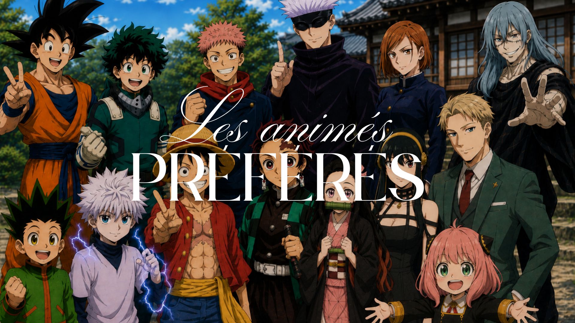 Top 5 des animés préférés des élèves